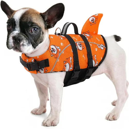 Vista 20 de Queenmore Chaleco Salvavidas para Perros Pequeños XXS, Chalecos Salvavidas para Cachorros para Perros Pequeños, Chaleco Salvavidas para Perros