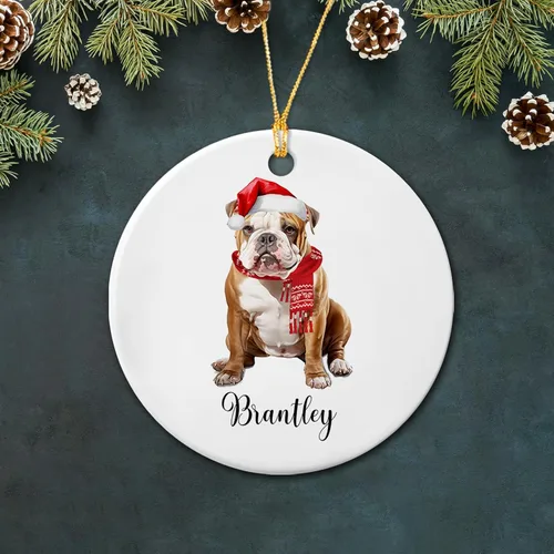 Vista 17 de Bichon Frise - Adorno de cerámica de Navidad 2025, adornos personalizados de Bichon Frise regalos para los amantes de los perros, bonito adorno