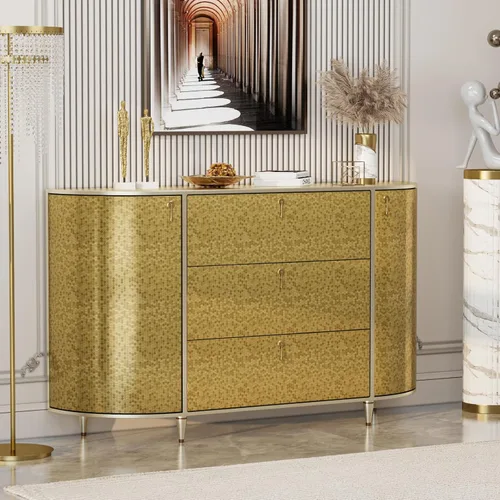 Vista 6 de Papel tapiz metálico dorado hexagonal para cocina y baño, papel de contacto geométrico moderno texturizado para estantes de gabinete, despegar