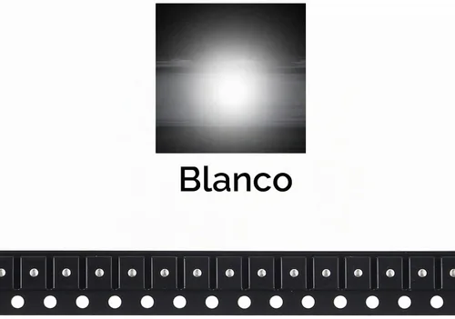 Vista 3 de 100pcs 3528 (1210) SMD LED diodo luces chip blanco 6000K Super brillante iluminación bombillas lámparas componentes electrónicos diodos emisores