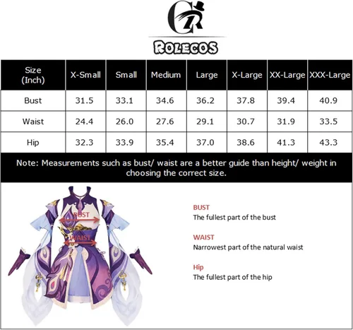 Vista 5 de CR ROLECOS Genshin Impact - Disfraz de cosplay para fiesta de Halloween