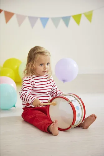 Vista 5 de Janod Conjunto de música infantil de tambor de madera de confeti - A partir de 2 años - J07608