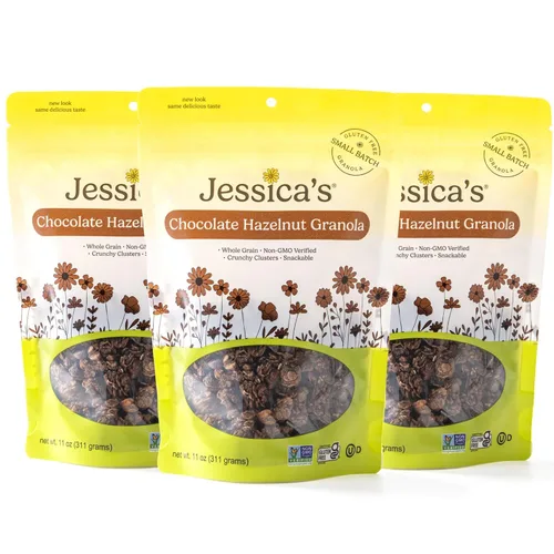 Vista 11 de Jessica's Butterscotch Chip Granola - Hecho a mano, sin gluten, grano entero, 11 onzas (paquete de 3)