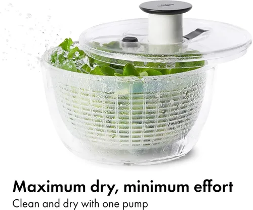 Vista 4 de OXO Good Grips Little Salad & Herb Spinner Pequeño