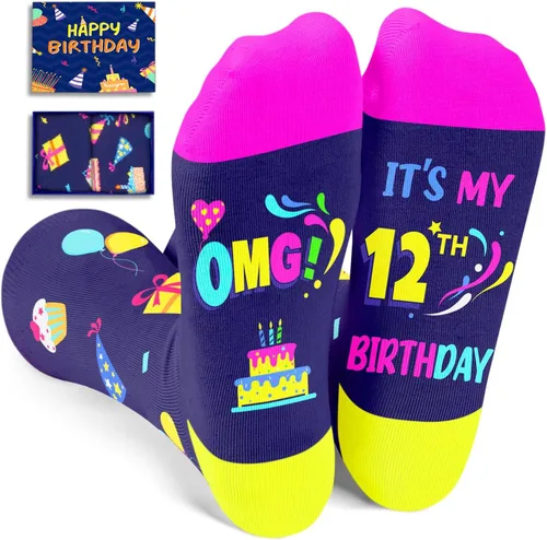 Vista 7 de HAPPYPOP Regalos de cumpleaños número 15, regalos para niños de 15 años, regalos de quinceañera, calcetines divertidos para adolescentes