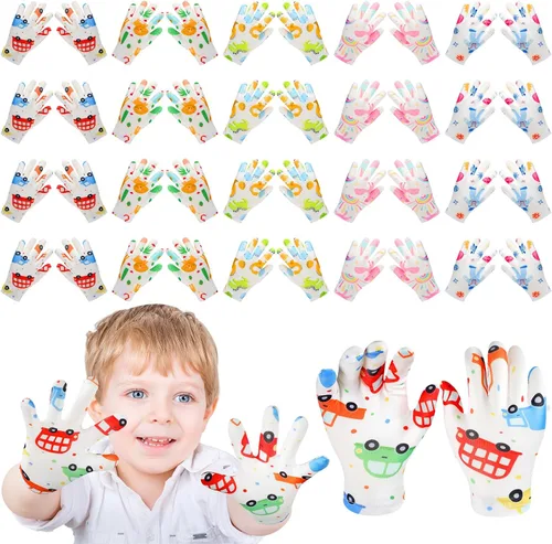 Vista 7 de 20 pares de guantes de eccema para niños, guantes hidratantes para piel irritada sensible, eccema, reutilizables, elásticos, suaves y no duelen