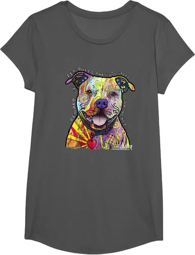 Vista 36 de Beware Of Pit Bulls, Dean Russo Pitbull Original - Camiseta para amantes de los perros, Negro