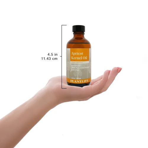 Vista 5 de Plantlife Aceite portador de almendra de albaricoque, aceites portadores prensados en frío, sin OMG y sin gluten, para la piel, el cabello