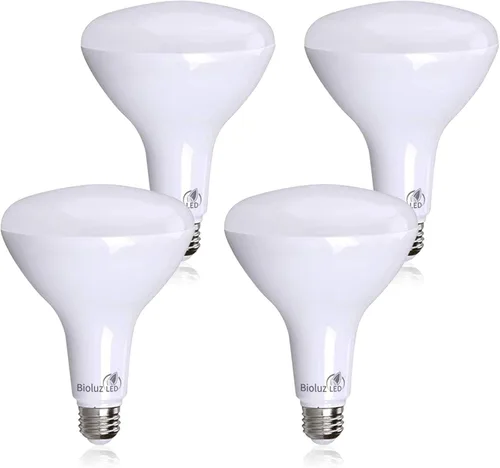 Vista 7 de Bioluz Paquete de 4 Bombillas de Luz LED BR40 Más Brillantes - 90 CRI Encendido Instantáneo Blanco Cálido 2700K Bombillas de Luz 16W 1400 Lúmenes