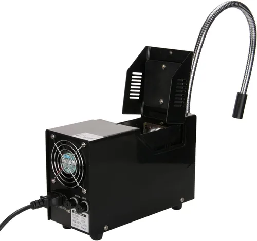 Vista 2 de AmScope Iluminador 150W del cuello de cisne de la sola fibra de HL250-BS para los microscopios estéreo