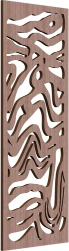 Vista 83 de 9 3/8"W x 24 3/8"H x 1/4"T Northfield Decorativos Paneles de Pared de Madera Calado, Abedul