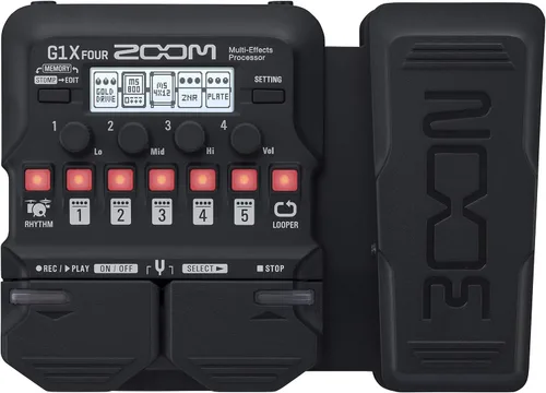 Vista 6 de Zoom G1 FOUR - Pedal de procesador multiefectos para guitarra, con más de 60 efectos integrados, modelado de amplificador, bucle, sección de ritmo