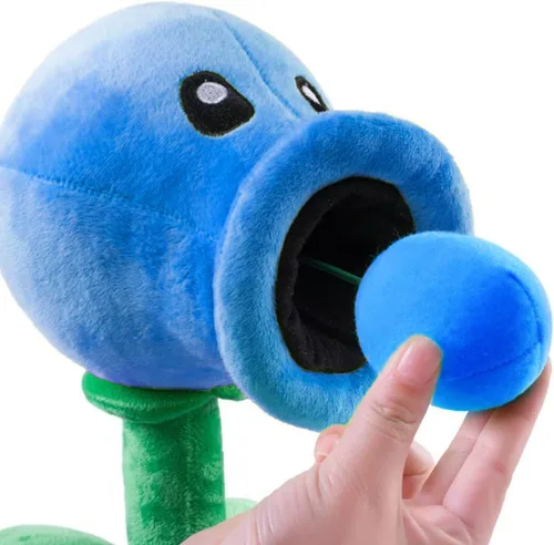Vista 2 de JHESAO 8 "Plantas de guisantes y zombies Peashooter Plush Zombies Toys PVZ Plush 1 2 Peluche suave muñeca de guisante de hielo juguete nuevo