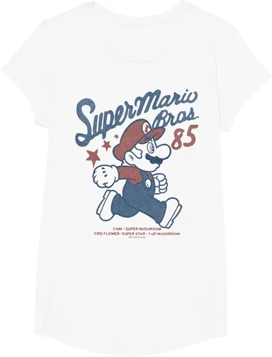 Vista 23 de Nintendo Super Mario Brothers '85 Vintage Stars - Camiseta Gris Oscuro