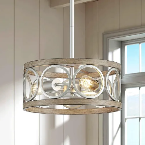 Vista 14 de XINGQI Candelabro moderno de 3 luces, lámpara colgante de 13", altura ajustable, accesorios de iluminación para comedor, dormitorio, sala de estar