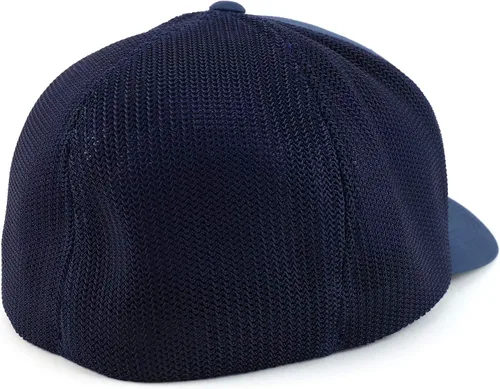 Vista 3 de Gorra de béisbol de gran tamaño XXL con bandera estadounidense bordada flexible y parte trasera de malla