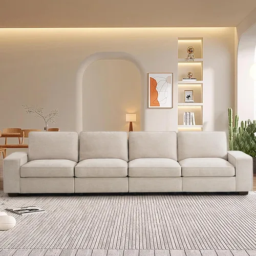 Vista 15 de TEKAMON - Sofá modular de 73" con almacenamiento en el asiento, sofá biplaza moderno de tela de chenilla para sala de estar, oficina, apartamento