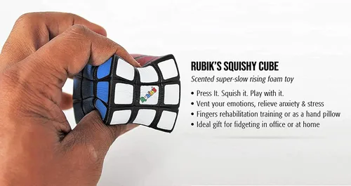 Vista 3 de Rubiks - Juego de regalo de 3 piezas, cubo blando, estrella mágica, bola arcoíris