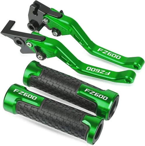 Vista 14 de DOUKI Para Yamaha FZ600 1987 1989 1988 FZ 600 FZ600 empuñaduras de motocicleta Manillar CNC Aluminio Ajustable Palancas de embrague de freno Palanca