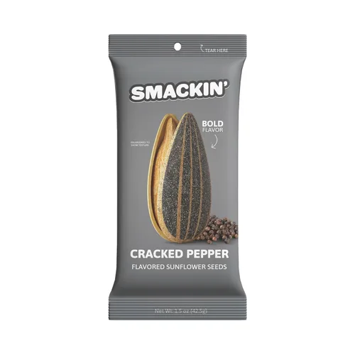 Vista 13 de SMACKIN' Semillas de girasol, tostadas Jumbo de lote pequeño, hechas en Estados Unidos - BBQ de patio trasero. Bolsas de 1.5oz (paquete de 36)