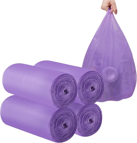 Vista 8 de Bolsas de basura portátiles de 2 a 4 galones, 120 bolsas de basura pequeñas portátiles gruesas para oficina, cocina, dormitorio, bolsas de basura