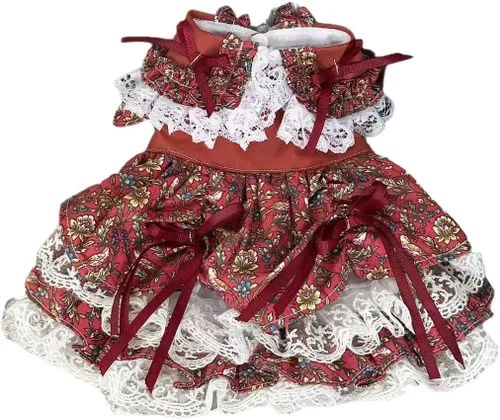 Vista 16 de Moda Vestido de Princesa de Encaje para Perro Cachorro Dulce para Perro EXTRAL Pequeño y Pequeño A-Negro XX-Pequeño
