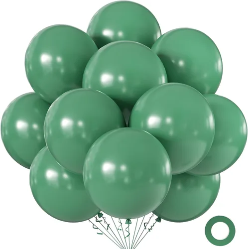 Vista 6 de KALOR Globos color morado ceniza de 18 pulgadas, 10 globos de látex mate, globos redondos grandes para bodas, baby shower, fiestas de cumpleaños