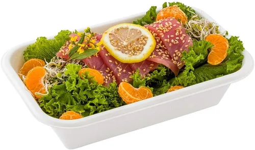 Vista 5 de Restaurantware Solo tapas: tapas de cúpula de plástico Pulp Tek, 100 tapas desechables para contenedores, los contenedores se venden por separado