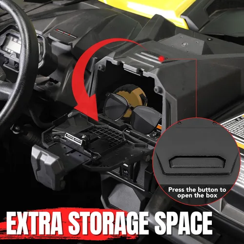 Vista 4 de A & UTV PRO Kit de soporte de dispositivo electrónico para Can Am Commander 1000R / 700 XT DPS/Max, soporte para tableta de teléfono para 2019-2025