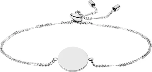 Vista 2 de Fossil Pulsera de regalo personalizada grabable de acero inoxidable para mujer
