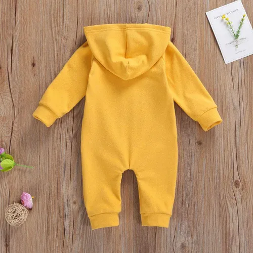 Vista 4 de Enterizo de manga larga para bebés y niñas, con cremallera, cálido, con cremallera, para otoño e invierno