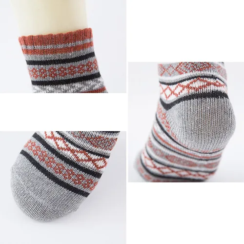 Vista 2 de 5 Pack Womens Wool Socks Winter Warm Socks Thick Knit Cabin Cozy Crew Soft Socks Gifts for Women