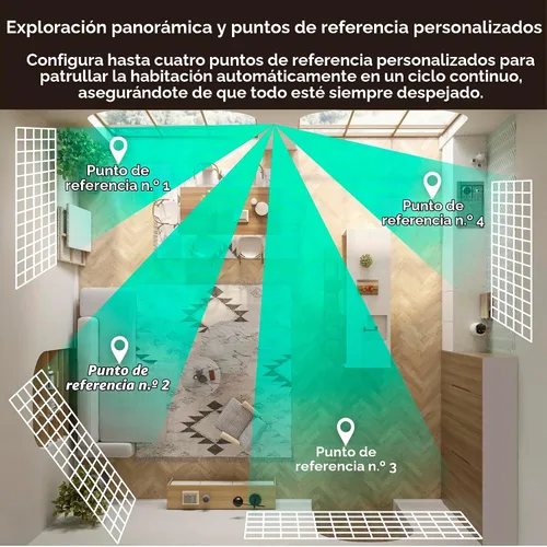 Vista 8 de WYZE Cam Pan para interiores, paquete de 2, seguimiento de movimiento AI