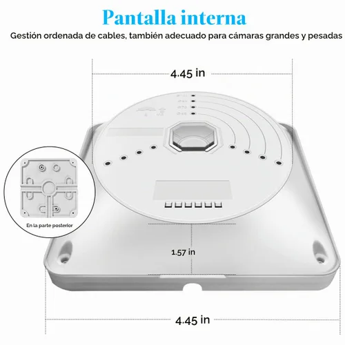 Vista 6 de OOSSXX Caja de conexiones universal de la cámara de seguridad del ABS