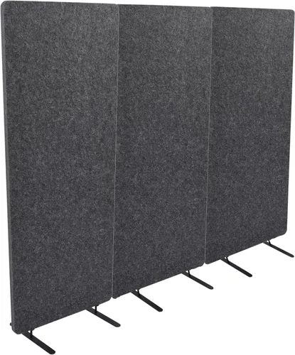 Vista 9 de Stand Up Desk Store ReFocus - Divisor acústico independiente de escritorio, panel de privacidad para reducir el ruido y las distracciones visuales