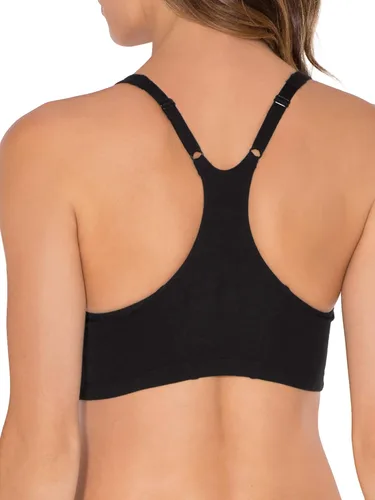 Vista 3 de Fruit of the Loom - Brasier deportivo ajustable con frente drapeado y espalda cruzada, para mujer
