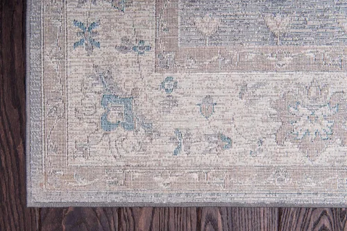 Vista 9 de Unique Loom Salzburg Collection - Alfombra clásica con diseño tradicional de medallón, de inspiración oriental, 2 pies x 3 pies, color gris/beige
