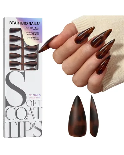 Vista 10 de BTArtboxnails - Uñas a presión, uñas medianas con forma de concha
