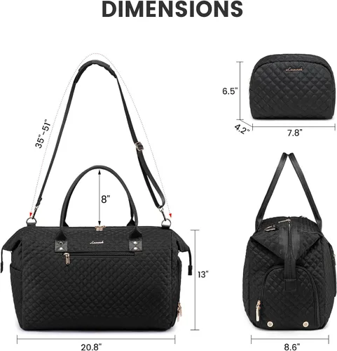 Vista 5 de LOVEVOOK Bolsa Weekender para mujer