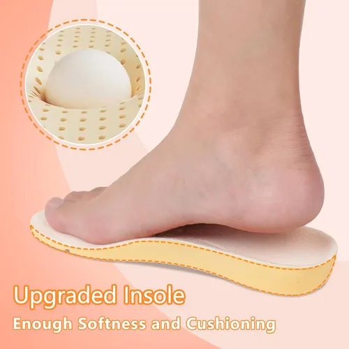 Vista 4 de LeIsfIt Pantuflas anchas para mujer, ajustables, para diabéticos, cálidas, acogedoras, antideslizantes, de espuma viscoelástica, para invierno