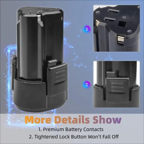 Vista 5 de ARyee Batería de repuesto de 12V 3000mAh para Rockwell RW9300 WA3503 WA3504 WA3505 RK2515K2 RK2514K2 Batería de alimentación inalámbrica de litio (2)