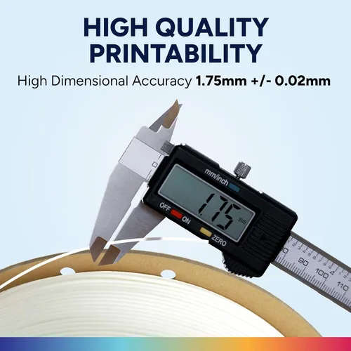 Vista 43 de OVERTURE - Filamento de ácido poliláctico (Easy PLA) para impresora 3D de 1.75 mm, bobina de cartón de 2.2 libras, precisión dimensional +/- 0.02