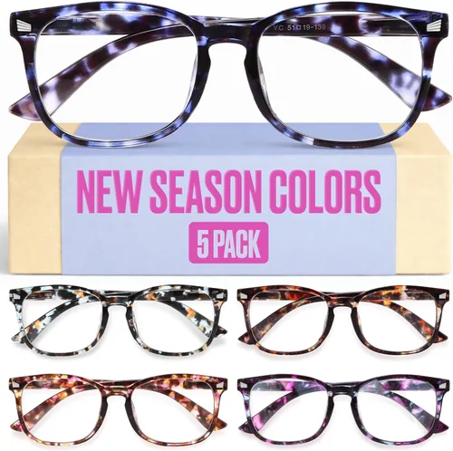 Vista 11 de CCVOO Mix & Match - Gafas de lectura para mujer, ligeras, ajuste cómodo, visión clara, bloqueo de luz azul