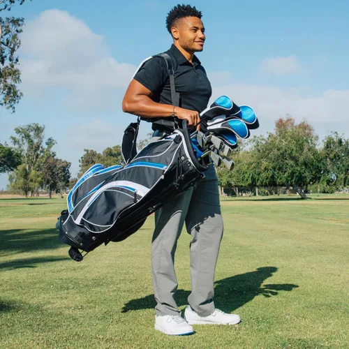 Vista 7 de Precise S7 - Juego de golf de 18 piezas para hombre – Driver de titanio, maderas, híbrido, hierros 5-SW, putter, bolsa con soporte, 4 fundas