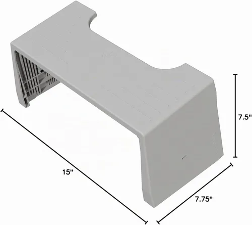 Vista 14 de Squatty Potty Porta Traveler Taburete plegable de inodoro para viajes, 7" de altura, gris