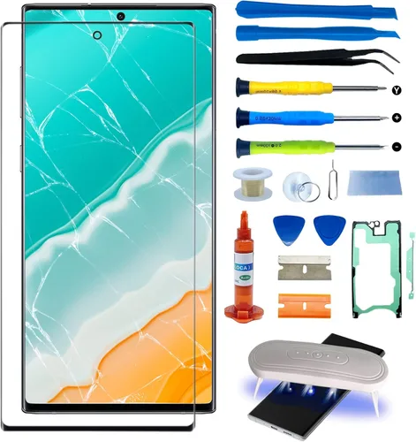 Vista 8 de Pantalla frontal original para Samsung Galaxy Note 10, pantalla de vidrio exterior de 6.3 pulgadas, incluye adhesivo para marco, pegamento