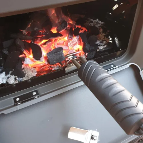 Vista 4 de Kitosun Arrancador de carbón eléctrico – Parrilla de barbacoa superior, encendedor de carbón, briquetas de encendido fácil y rápido, sin chispas ni