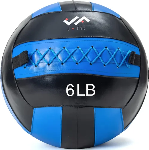 Vista 30 de JFit Wall Ball – Premium Soft Weighted Exercise Ball for Strength, Conditioning, Gym & Home Workouts, 4-30 LB