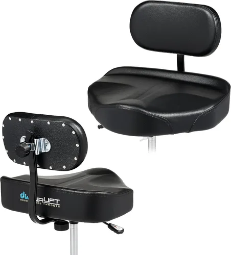 Vista 7 de DW Drum Workshop CP9120AL Serie 9000 Trono de elevación neumática resistente con asiento de tractor