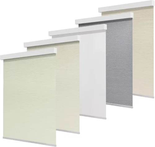 Vista 10 de Persianas enrollables inalámbricas 100% opacas para ventanas de interior, aislamiento térmico y protección UV, color caqui claro